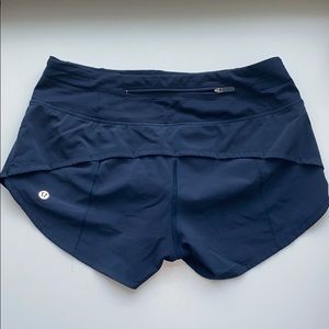 Navy lululemon shorts